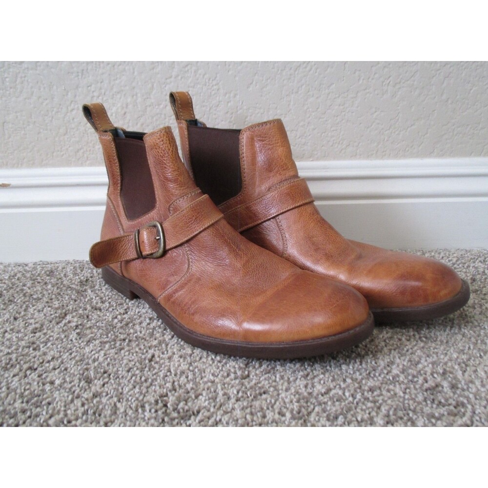 bed stu michelangelo chelsea boots Mens 11 Brown Full Grain Leather Strap